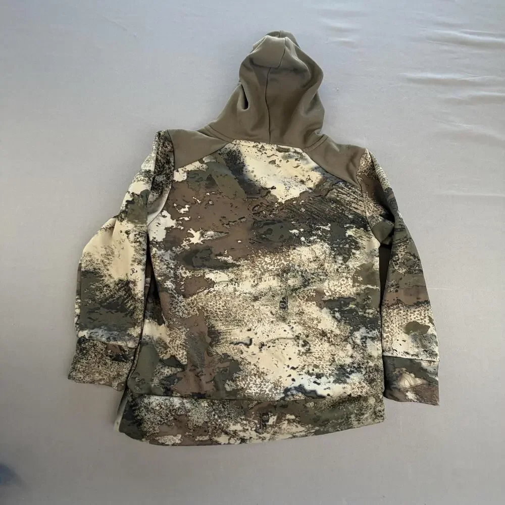 Cabela's Hoodie Kids M Multicolor Camo Big Game Hunter Graphic Fleece Pullover
